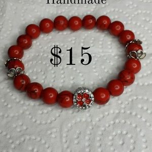 Handmade bracelet. 925 charm